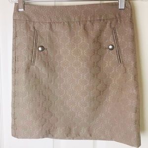 Loft Tan Mini Skirt